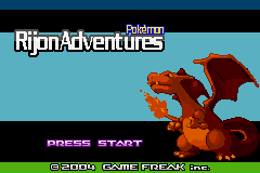 Pokemon Rijon Adventures Title Screen